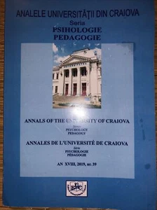 Annals of the University of Craiova Psychology-Pedagogy series XVIII, 2019, #39 - Imagen 1 de 4