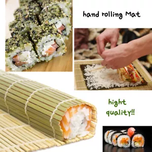 Sushimatte Rollmatte Bambusmatte Sushi Sushimaker 27cm Sushi Matte breite Stäbe - Bild 1 von 5