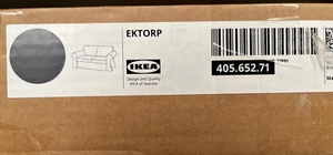 JUEGO FUNDA REPUESTO IKEA EKTORP SOFÁ 2 PLAZAS 405.652.71 Hakebo Gris Oscuro - Imagen 1 de 3