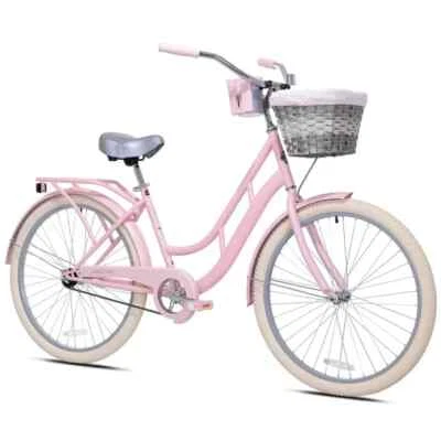 Women's Charleston Beach Cruiser Bike 26 Inch Perfect Fit Comfort Ride, Pink - Image 1 of 4