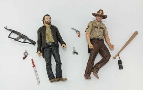 The Walking Dead Rick Grimes Series 7 & 8 McFarlane Figures (Complete, no box) Cover