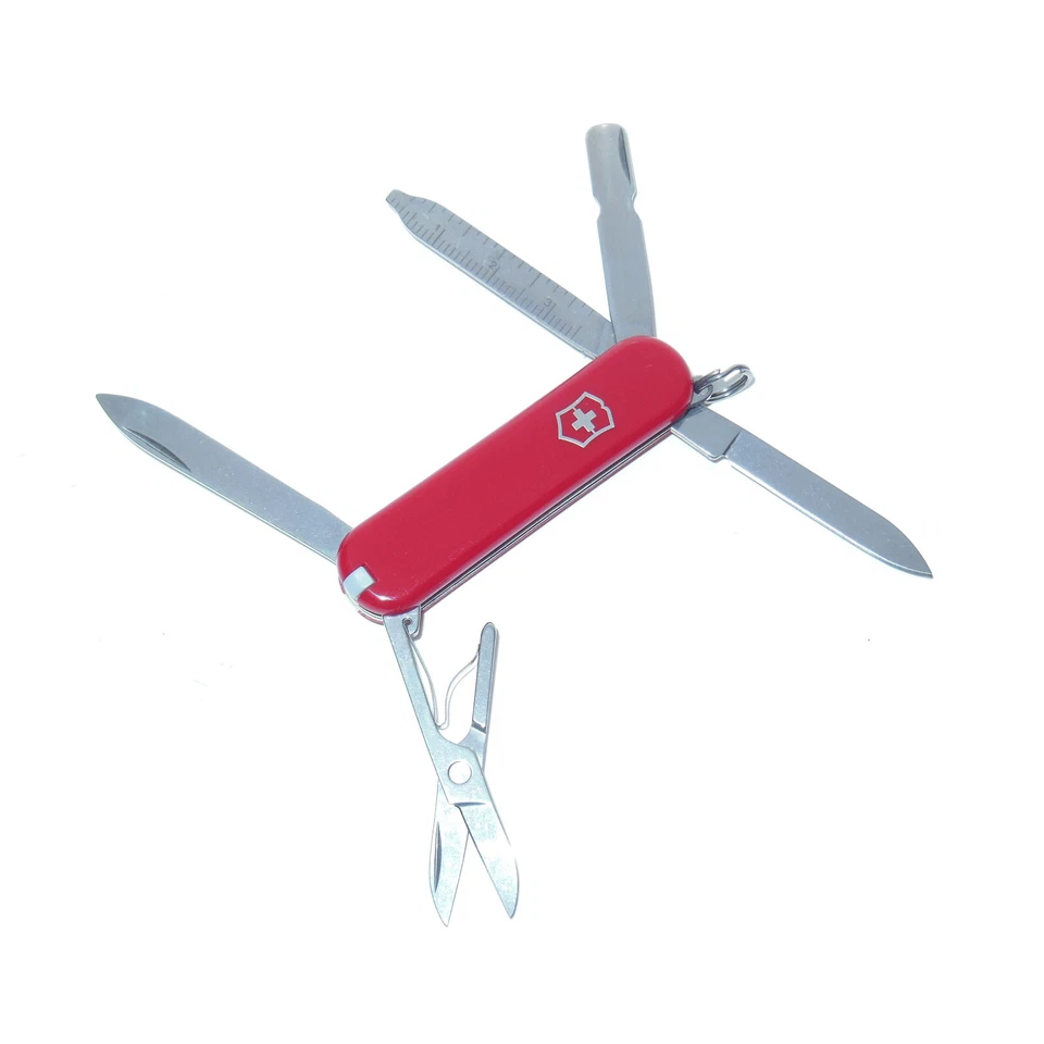 NOS Victorinox Swiss Army Knife Cavalier 58mm Multi Tool Red 53952 Discontinued