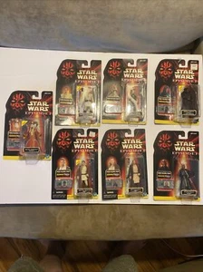 Star Wars Episodio 1 La Amenaza Fantasma Hasbro Figuras de Acción Onda 1 Lote de 7 - Imagen 1 de 9