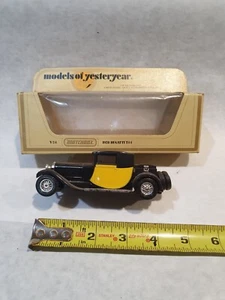 1979 Matchbox Models of Yesteryear Y-24 1928 Bugatti T44 England Purple Black - Picture 1 of 11
