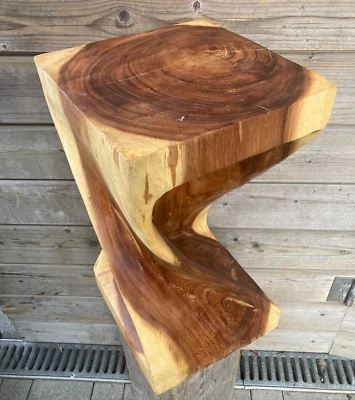 50cm Holz Hocker Couchtisch Beistelltisch Sitzhocker gedreht REDUZIERT 129 Euro - Bild 1 von 4
