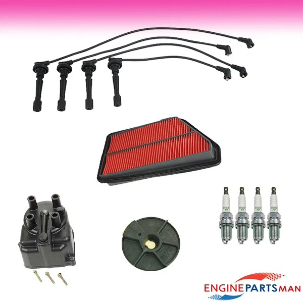 Kit de afinación TK Fits 90-91 Acura Integra 1,8 L tapa de filtro rotor enchufe cable Foto 1 de 1
