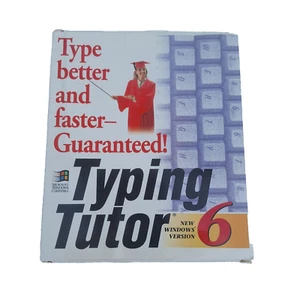 Vintage Computer Typing Tutor 6, 3.5" Floppy Microsoft Windows - Picture 1 of 3