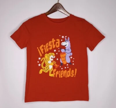 Cat&Jack Rojo "Fiesta Friends" Niños Talla M (8/10) Nuevo sin Etiquetas Foto 1 de 4