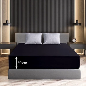 30cm Deep Fitted Sheet Luxury Hotel Quality Microfiber Elastic Fitted Bed Sheets - Picture 1 of 46