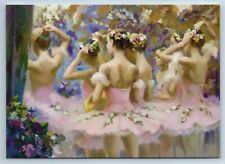 BALLERINA in a pink tutu Ballet Corsair New Unposted Postcard