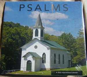 2022 WALL CALENDAR- PSALMS -SCENIC w/scriptures from Psalms VERY LOVELY worship - Picture 1 of 2