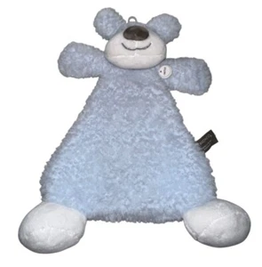 Demdaco Nat & Jules Welpe Hund blau Lovey Sicherheitsdecke Plüsch Rassel Lovey - Bild 1 von 5