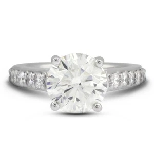 4.80ct E/SI2 Round Natural Diamonds 14k Vintage Style Matching Bridal Set - Picture 1 of 24