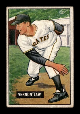 Bowman #203 Vern Law 1951 muy bueno patio-10001963 Foto 1 de 2