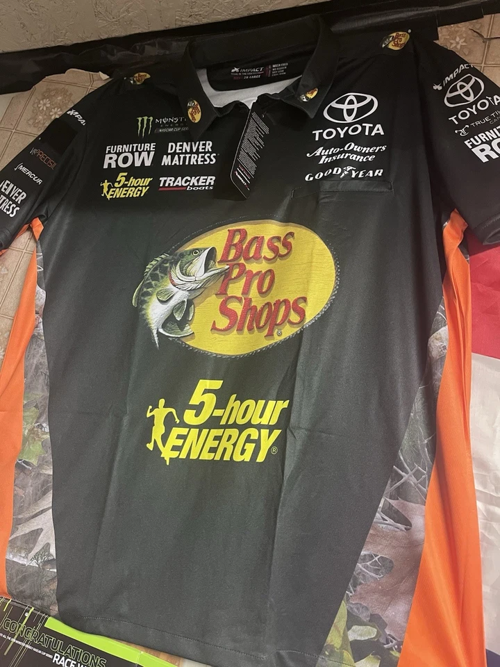 Martin Truex Furniture Row Racing Nascar Pit Crew Рубашка Бас Pro 5-Hour Energy - Изображение 1 из 1