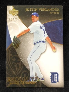 2007 Upper Deck Squisito Rookie Firme Oro /75 Justin Verlander #37 - Foto 1 di 2