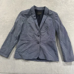 Chaqueta Blazer Banana Republic Botón Mujer 10 Oficina Carrera Negocios Informal Azul - Imagen 1 de 8