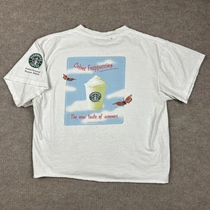 Camiseta de Colección Starbucks Crema Frappuccino Promo 2002 Talla Mediana Recortada - Imagen 1 de 11