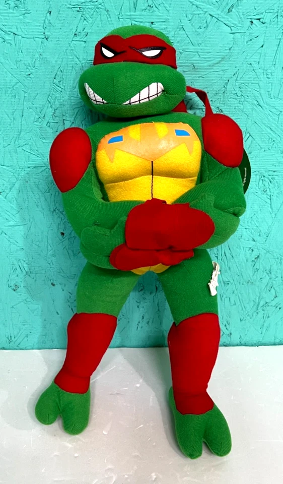 Figura de peluche roja Teenage Mutant Ninja Turtles Raphael 2008 Fast Forward Foto 1 de 4