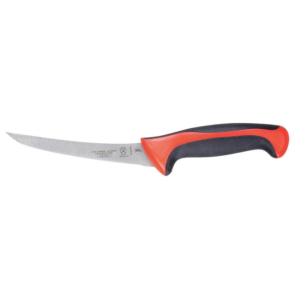 Cuchillo deshuesador MERCER CUTLERY M23820RD, hoja de 6 pulgadas, mango rojo 13V461 Foto 1 de 1