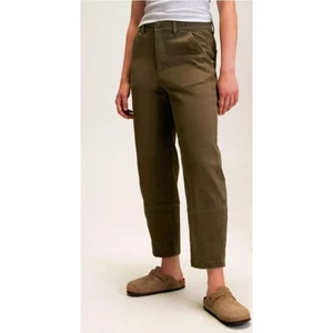 Neu mit Etikett Alpine Design Barrel Damenhose ─ Größe 12 ─ olivfarben Vintage - Bild 1 von 12