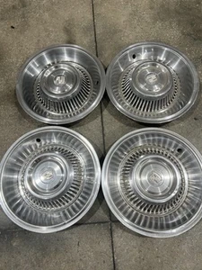 1963-1964 Cadillac DeVille Fleetwood 15" Hubcaps Set Of (4) Wheel Covers Antique - Picture 1 of 3