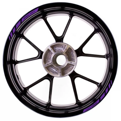 For Kawasaki NINJA 250R Stripes Rim Stickers 17 inch Edge Tape Purple - Image 1 of 4