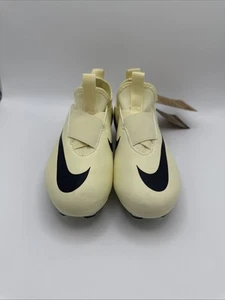 Nike GS Zoom Mercurial Vapor 15 Academy FG Size Y1.5 Lemonade/Black DJ5617-700 - Picture 1 of 11