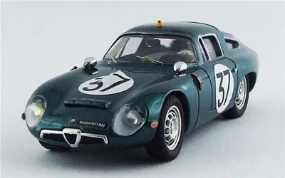 1:43 BEST Alfa Romeo Tz1 #37 Test 24H Le Mans 1964 Bussinello Biscaldi BE9596 - Immagine 1 di 3
