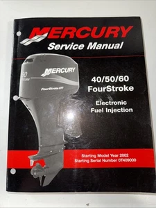 2001 Mercury Marine 40/50/60 FourStroke EFI Factory Service Manual 90-883065 - Picture 1 of 3