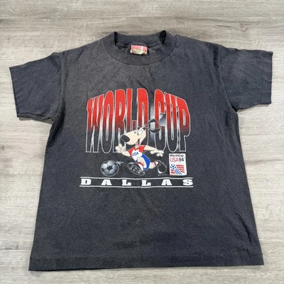 Vintage World Cup Shirt USA 94 Dallas Youth Medium Soccer Kids 90s - Image 1 of 4
