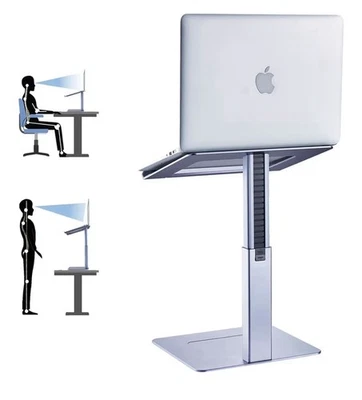 Soporte ajustable para computadora portátil, alto, fuerte, flujo de aire, adecuado para 13,3-17,3 pulgadas L... Foto 1 de 4