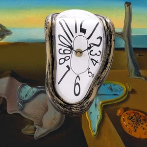 Lafocuse Silent Melting Clock Antique Gold Salvador Dali Watch Melted Clock S - Picture 1 of 9