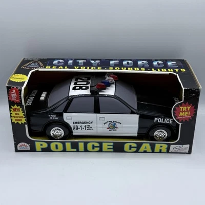 Vintage Funrise 1994 Police Car Ford Metro Unit 208, Lights Sound, City Force - Image 1 of 4