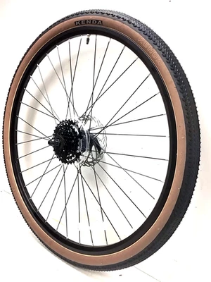 Rueda de disco trasera para bicicleta 700c QR 7s Cassette 45C neumático grava bicicleta híbrida #T10 Foto 1 de 4