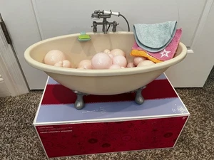 American Girl Doll Bubble Bathtub Set w/ Box and Accessories RETIRED Complete - Picture 1 of 6