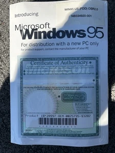 NEW Sealed Microsoft Windows 95 never opened - Picture 1 of 3