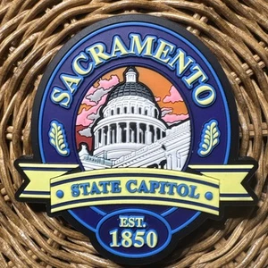 Sacramento California State Capitol Est. 1850 Sammlerstück Reise Kühlschrankmagnet - Bild 1 von 5