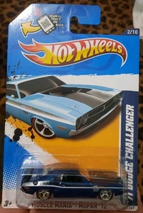 Hot Wheels c.2012 SUPER Treasure Hunt '71 Dodge Challenger Redline Real Riders - Picture 1 of 10