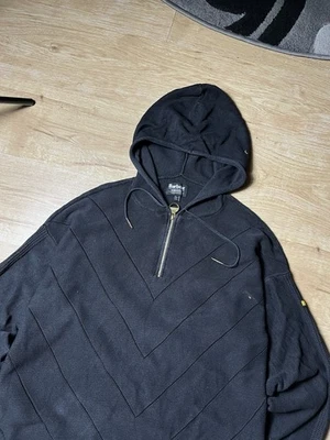 Sudadera con capucha Barbour International negra con cremallera 1/4 para hombre talla L-XL Foto 1 de 4