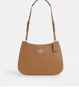 New COACH Penelope Shoulder Bag CO952 Silver/Light Saddle - Picture 1 of 4
