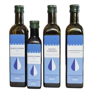 Aceite de comino negro 250ml - 500ml, Prensado en frío, Sin aditivos, Natural - Imagen 1 de 4