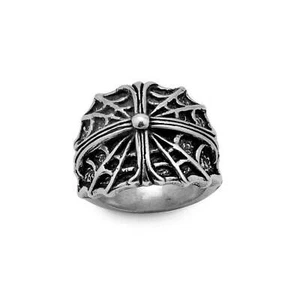 A&G Rock N Roll Couture Spider's Cross Sterling Silver Ring - Picture 1 of 3
