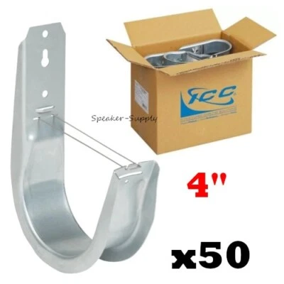 ICC 50 Pack 4" J-Hook Wall Ceiling Mount Route Network Cable Lot ICCMSJHK55 - Image 1 of 4