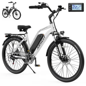 AIRWEST 750W Peak 50km range, 32km/h 48V 26-inch Commuter E Bike - Picture 1 of 8