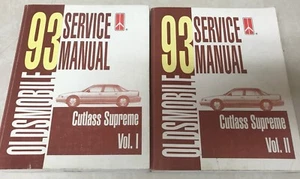 1993 Oldsmobile Cutlass Supreme Factory Service Shop Repair Manual 2 Volume Set - Picture 1 of 5