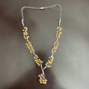 HANDMADE NATURAL STONE NECKLACE MADE IN INDIA : 16” - Picture 1 of 5