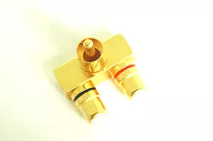 1 pc RCA Plug to Double Jack Y Splitter 1 Male to 2 Female Connector E0522D USA - Picture 1 of 1