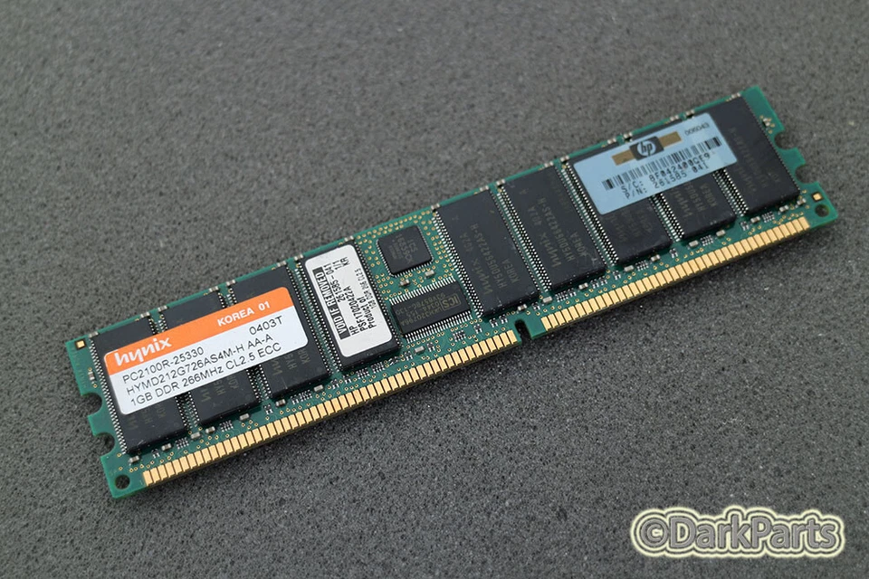 Hynix HYMD212G726AS4M-H PC2100R-25330 1GB Server Memory RAM - Image 1 of 1