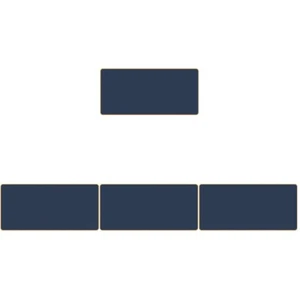 Set of 4 Computer Desk Pad Office Large Ergonomic Mouse Mousepad - Afbeelding 1 van 12